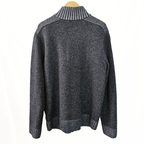 Blue Pronto Uomo Gray Wool Cardigan - Picture 3 of 4